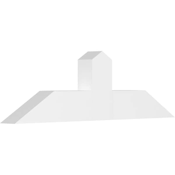 Ekena Millwork Portland Architectural Grade PVC Gable Bracket, 48"W x 14"H x 4"D x 6"F, 7/12 Pitch GBP048X14X0406POR00 - main